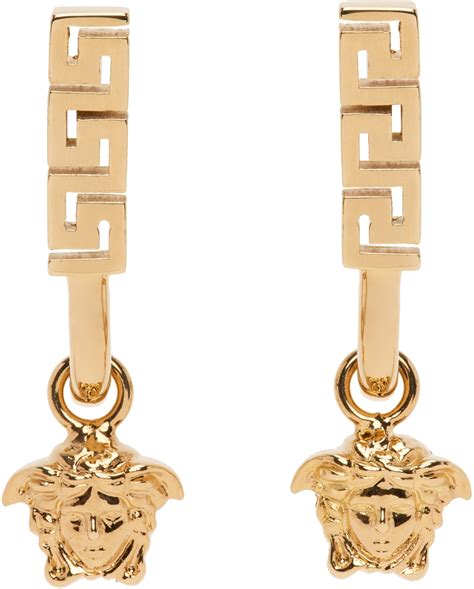 chaine versace femme vrai|Versace earrings for women.